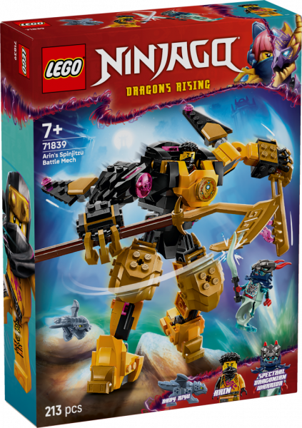 71839 LEGO® Ninjago Arin spindžitsu kaujas robots, 6+ , модель 2025 года