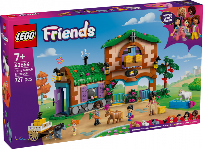42654 LEGO® Friends Poniju ferma un stallis, 7+ , модель 2025 года
