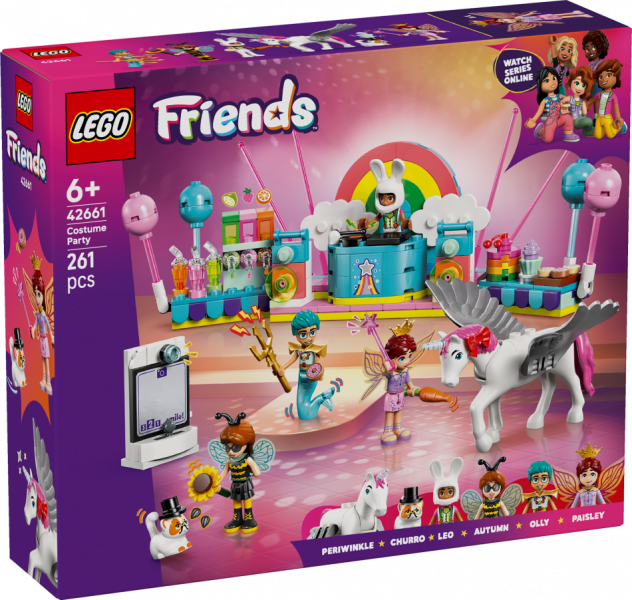 42661 LEGO® Friends Masku balle ar Vienradzi un Feju , 6+ gadi, 2025 gada modelis