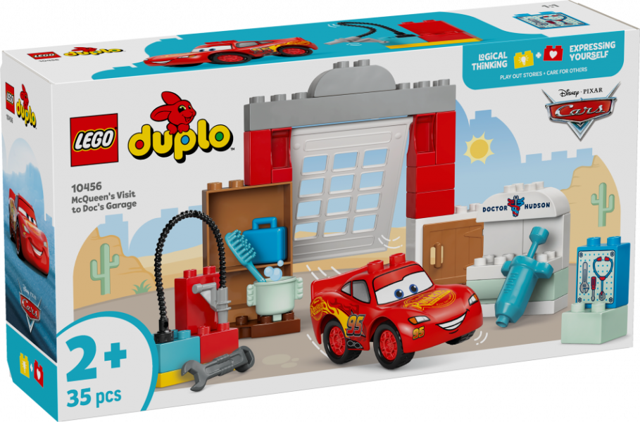 10456 LEGO® DUPLO Makvīna vizīte Doc garāžā, 2+ gadi, 2025 gada modelis