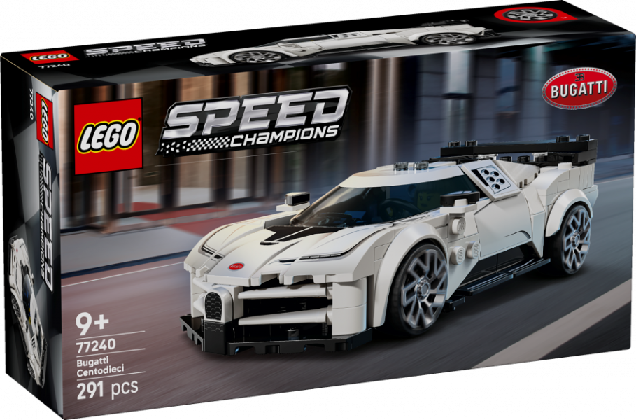 77240 LEGO® Speed Champions Bugatti Centodieci sporta hiperauto, 9+ , модель 2025 года