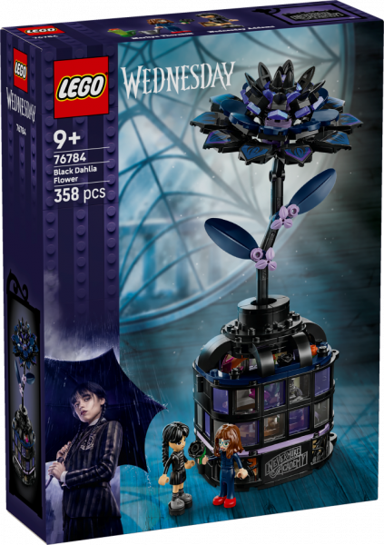 76784 LEGO ® Wednesday Melnās dālijas zieds , 9+ gadi, 2025 gada modelis