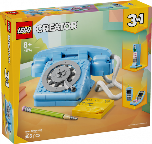 31174 LEGO® Creator Retro telefons, 8+ gadi, 2025 gada modelis