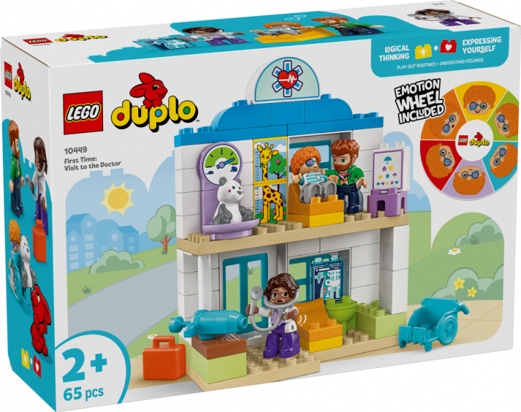 10449 LEGO® DUPLO® Pirmā reize: ārsta apmeklējums, 2+ gadi, 2025. gada modelis