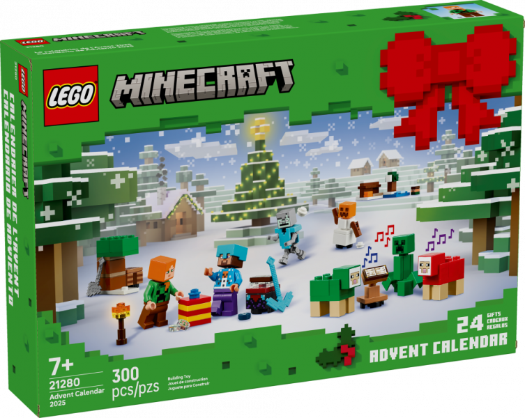 21280 LEGO® Minecraft Adventes kalendārs, 7+ gadi, 2025. gada