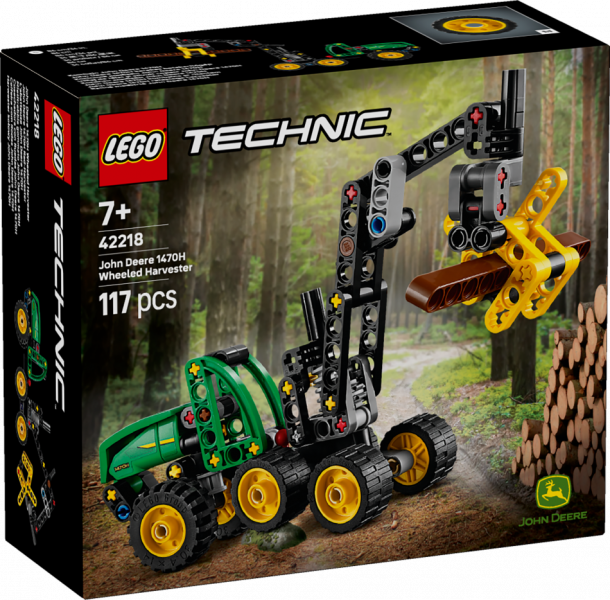 42218 LEGO® Technic John Deere 1470H kombains ar riteņiem , 7+ gadi, 2026 gada modelis