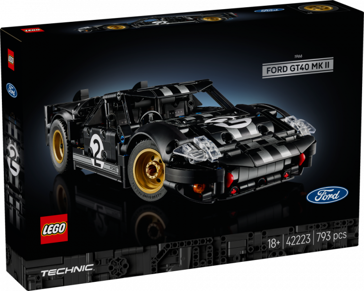 42223 LEGO® Technic 1966 Ford GT40 MKII sacīkšu auto , 18+ , модель 2026 года