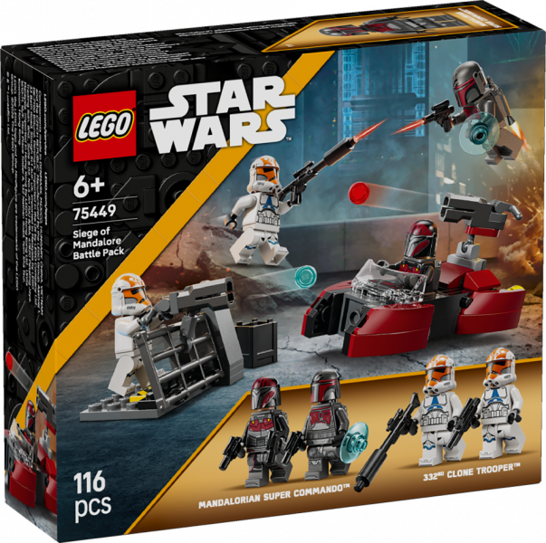 75449 LEGO® Star Wars™ Planētas Mandalore aplenkuma kaujas paka  , 6+ gadi, 2026 gada modelis