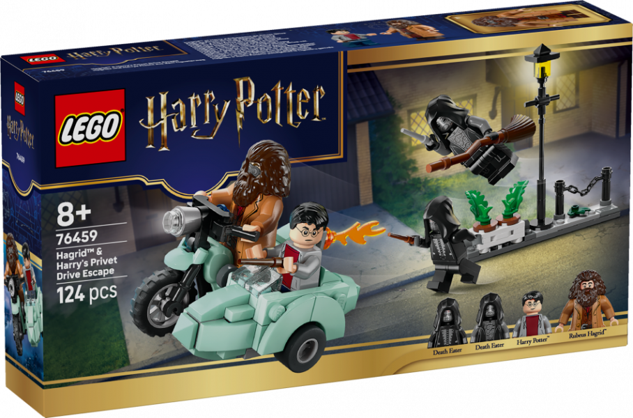76459 LEGO® Harry Potter™ Hagrida un Harija bēgšana no Dzīvžogu ielas  , 8+ gadi, 2026 gada modelis