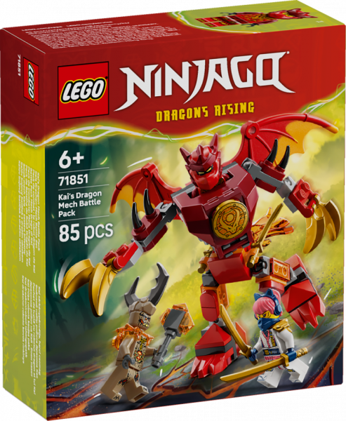 71851 LEGO® Ninjago Kai Pūķa robota kaujas paka  , 6+ gadi, 2026 gada modelis