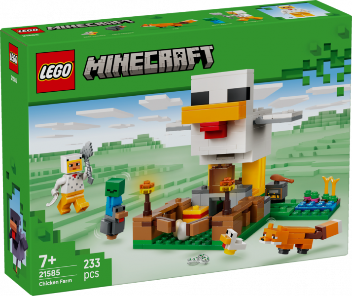 21585 LEGO® Minecraft Vistu ferma , 7+ gadi, 2026 gada modelis