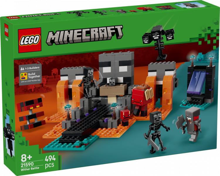 21590 LEGO® Minecraft Wither kauja , 8+ gadi, 2026 gada modelis