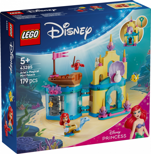 43285 LEGO® Disney Arielas maģiskā mini pils  , 5+ gadi, 2026 gada modelis