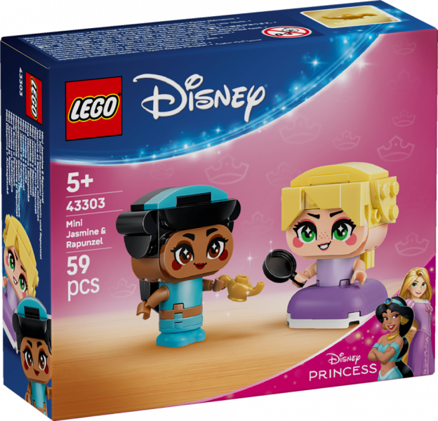 43303 LEGO® Disney Mini Jasmīna un Salātlapiņa , 5+ gadi, 2026 gada modelis