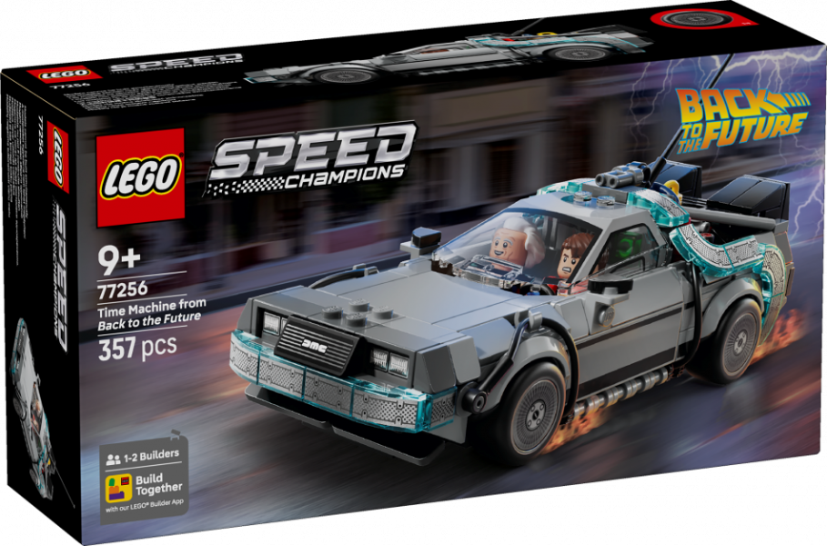 77256 LEGO® Speed Champions Laika mašīna no Atpakaļ nākotnē , 9+ , модель 2026 года