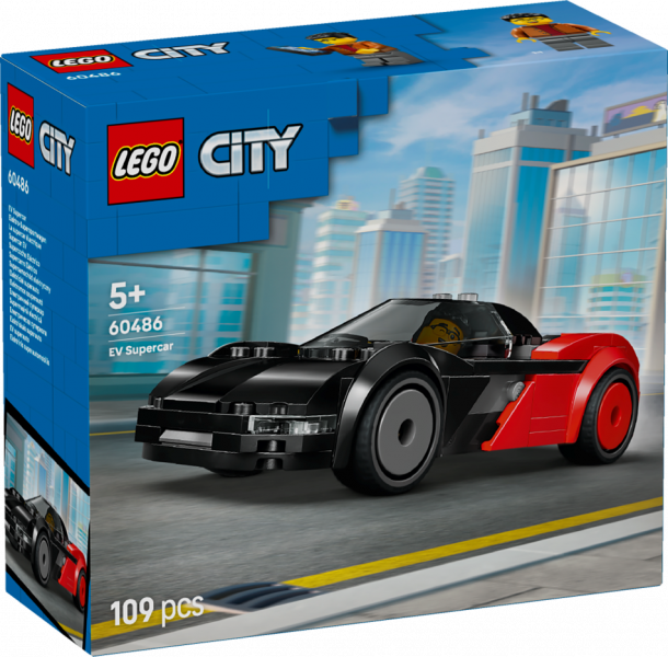 60486 LEGO® City Elektriskais superauto , 5+ gadi, 2026 gada modelis