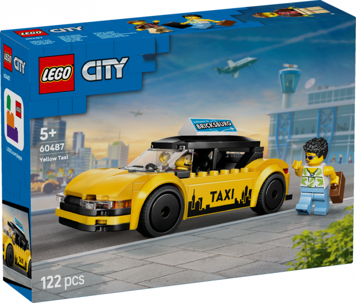 60487 LEGO® City Dzeltenais taksometrs , 5+ , модель 2026 года