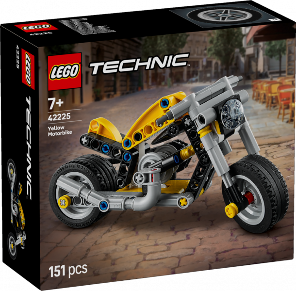 42225 LEGO® Technic Dzeltens motocikls, 7+ gadi, 2026 gada modelis