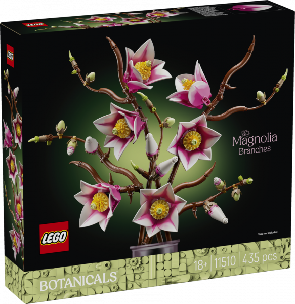 11510 LEGO® Icons Botanical Magnolijas zariņi , 18+ , модель 2026 года