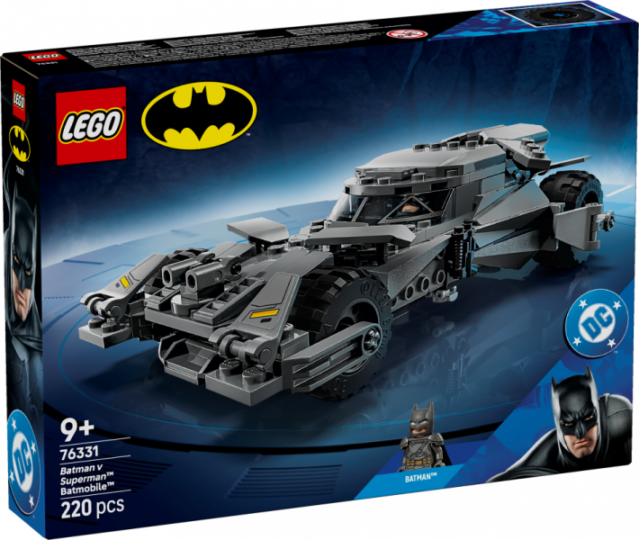 76331 LEGO® Batman™ Betmens pret Supermenu: Betmenauto, 9+ , модель 2026 года