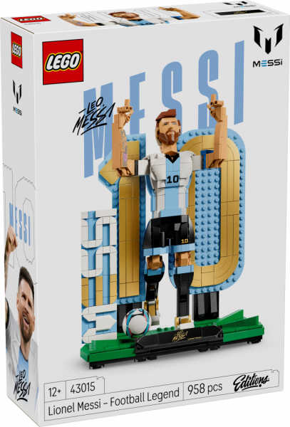 43015 LEGO® Editions Lionel Messi – Futbola leģenda , 10+ gadi, 2026 gada modelis