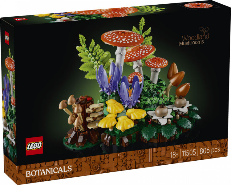 11505 LEGO® Icons Botanical Meža sēnes, 18+ , модель 2026 года