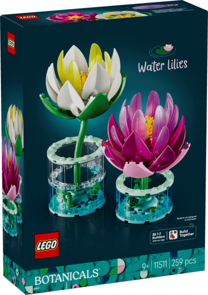 11511 LEGO® Icons Botanical Ūdensrozes, 18+ , модель 2026 года