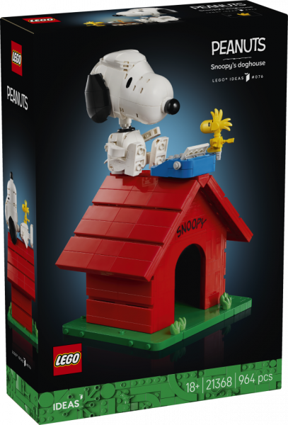 21368 LEGO® Ideas Riekstiņi: Snūpija būda, 18+ , модель 2026 года