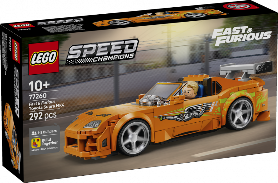 77260 LEGO® Speed Champions Ātrs un bez žēlastības Toyota Supra MK4, 10+ , модель 2026 года