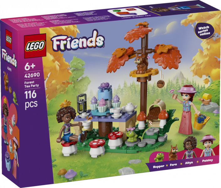 42690 LEGO® Friends Tējas ballīte mežā, 6+ , модель 2026 года