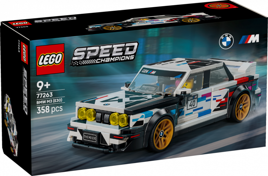 77263 LEGO® Speed Champions BMW M3 (E30), 9+ , модель 2026 - 08
