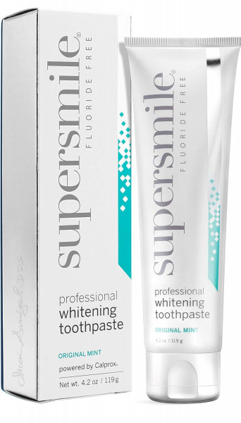 Supersmile Original Mint contains fluoride profesionālā balinošā zobu pasta ar fluorīdu, 119 g