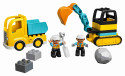 10931 LEGO® DUPLO Kravas automašīna un kāpurķēžu ekskavators, 2+ gadi