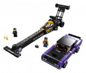 76904 LEGO® Speed Champions Mopar Dodge//SRT Top Fuel Dragster un 1970 Dodge Challenger T/A, no 8+ gadiem, 2021 gada modelis