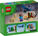 21251 LEGO® Minecraft Steve tuksneša ekspedīcija, 6+ лет, модель 2024 года