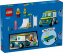 60403 LEGO® City Ātrās palīdzības auto un snovotājs, 4+ gadi, 2024 gada modelis