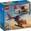 60411 LEGO® City Ugunsdzēsēju glābšanas helikopters, 5+ gadi, 2024 gada modelis