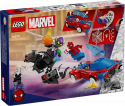 76279 LEGO® Marvel Super Heroes Zirnekļcilvēka sacīkšu auto un Venom Zaļais Goblins, 7+ gadi, 2024 gada modelis