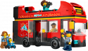 60407 LEGO® City Sarkans divstāvu ekskursiju autobuss, 7+ , модель 2024 года