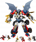 71834 LEGO® Ninjago Zane apvienotais ultrarobots, 9+ gadi, 2025 gada modelis