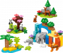 10446 LEGO® DUPLO “Trīs vienā” Savvaļas dzīvnieku ģimenes, 2+ gadi, 2025 gada modelis