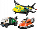 60505 LEGO® City Lidmašīna, avārijas dienesta auto un transportlīdzeklis uz gaisa spilvena , 7+ , модель 2026 года